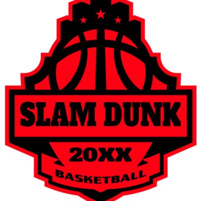 SLAM DUNK Basketball Logo Template Thumbnail